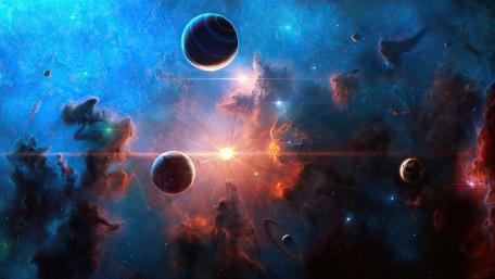 Cosmic Planetscape Magic wallpaper