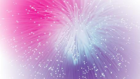 Glowing Fiber Art in Pink and Blue Shades wallpaper