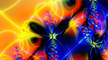 Vibrant Fractal Bliss wallpaper