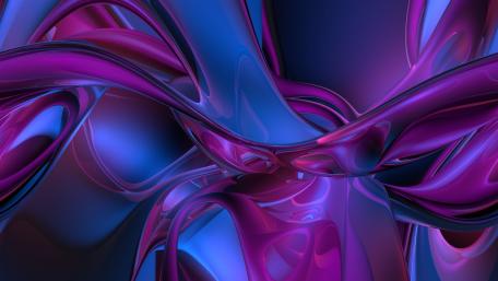 Vibrant Purple Waves of Abstract Art wallpaper