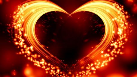 Heartfelt Amber Glow for Your Screen wallpaper