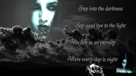 Step into the darkness wallpaper