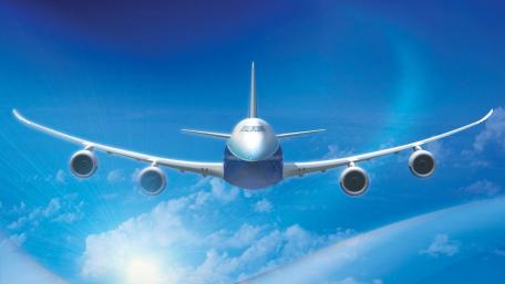 Flying High in Clear Blue Skies wallpaper
