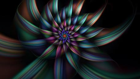 Colorful Fractal Swirl Art Design wallpaper