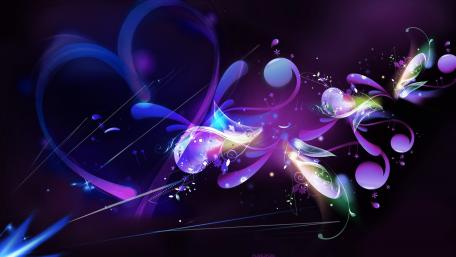 Vibrant Heartbeat of Abstract Art wallpaper