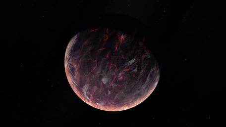 Burning planet wallpaper
