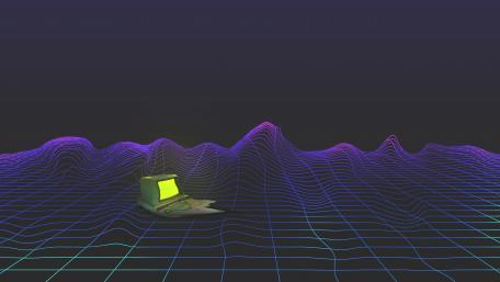 Neon Digital Dreamscape wallpaper