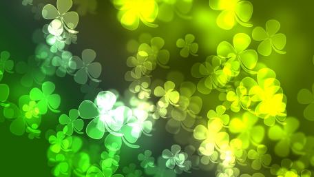 St. Patrick's Day clover pattern wallpaper