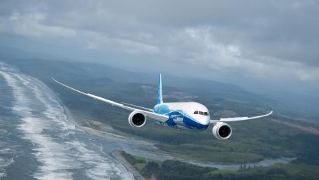 Soaring Elegance of the Boeing 787 wallpaper