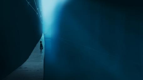 Ethereal Path in Shadows wallpaper