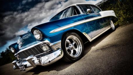 Classic Vintage Muscle Car Wallpaper Design wallpaper