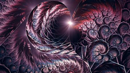 Spiraling Dreams of Geometry and Color wallpaper