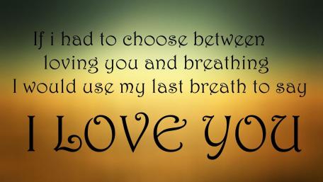 Eternal Love Expression in Calligraphy wallpaper