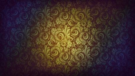 Elegant Floral Patterns in Gradients of Color wallpaper