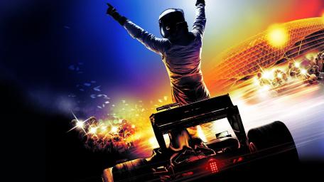 Celebrating Victory in Formula One Racing wallpaper