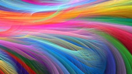 Vibrant Swirls of Colorful Abstract Art wallpaper