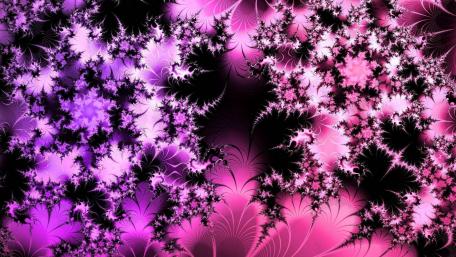 Vibrant Pink Fractal Fusion Art wallpaper