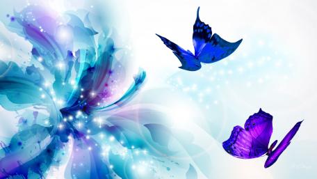 Colorful Butterfly Fantasy in Digital Art wallpaper