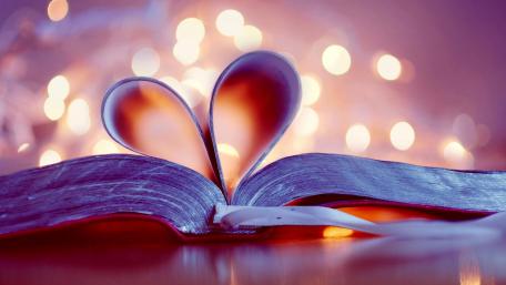 Love Story in a Book wallpaper