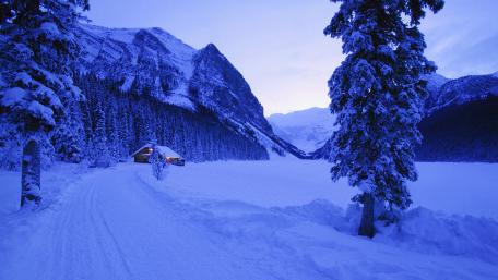 Enchanting Winter at Banff National Park wallpaper