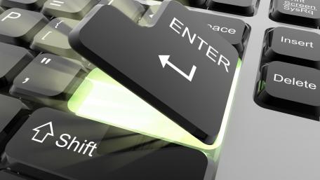 Enter Key Illuminate Keyboard Design Wallpaper wallpaper