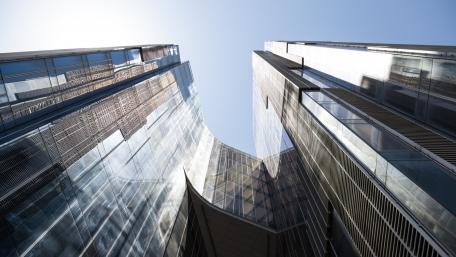 Modern Skyscrapers Reaching for the Sky wallpaper