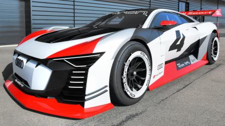 Sleek Audi E-Tron GT Race Car Wallpaper wallpaper