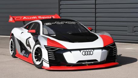 Dynamic Audi E-Tron GT Race Car Wallpaper wallpaper