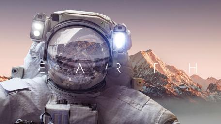 Exploring Earth from Afar: A Cosmic Perspective wallpaper