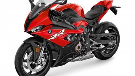 Sleek Red BMW S 1000 RR Motorcycle Wallpaper wallpaper