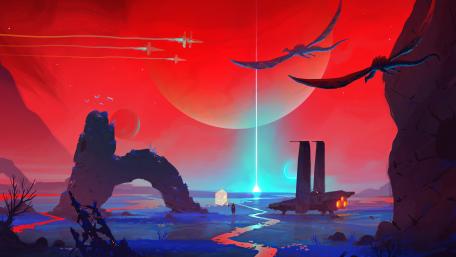 Sunset of Ancient Futures wallpaper