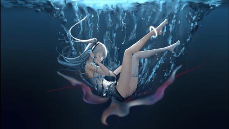 falling girl wallpaper