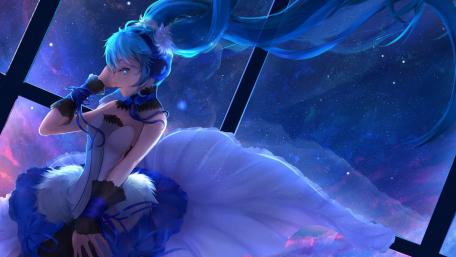 Celestial Dreamer Miku Wallpaper wallpaper