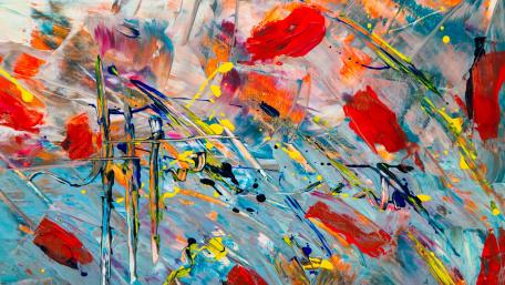 Vibrant Abstract Symphony in 5K wallpaper