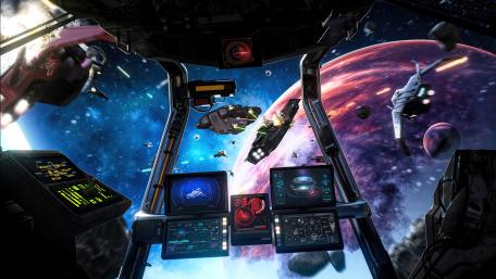 Space battle wallpaper