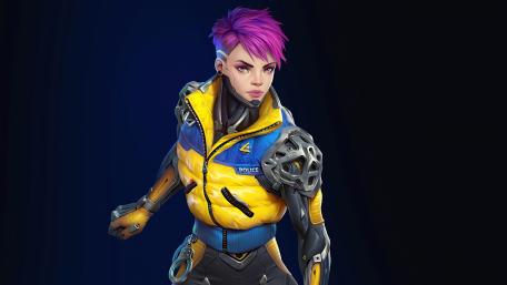 Cyberpunk cop girl wallpaper