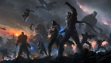 Military science fiction wallpaper