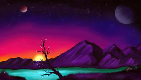 Other world digital art wallpaper