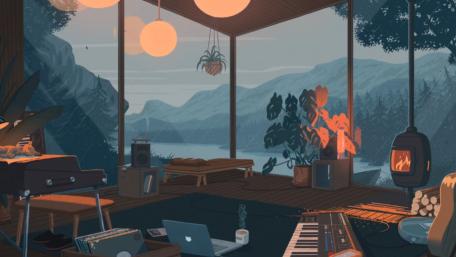 cozy room wallpaper