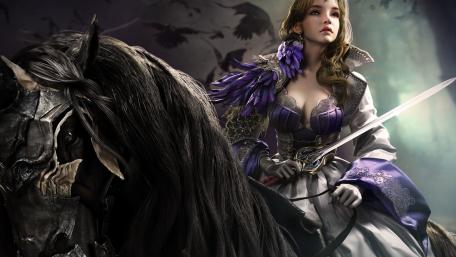 Warrior Queen in Mystical Realm wallpaper