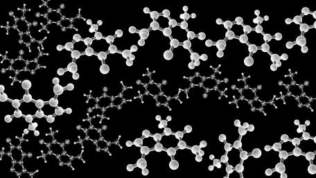 Chemical molecules wallpaper