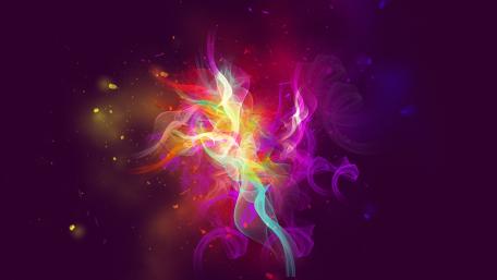 Mystic Colorful Smoke Explosion wallpaper