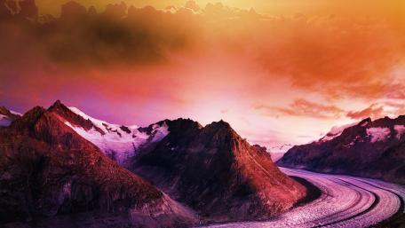 Aletsch Glacier (Switzerland) wallpaper