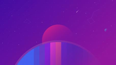Mystical Cosmic Palette in Vibrant Purple wallpaper