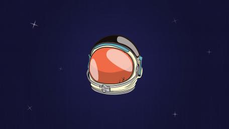 Space Explorer's Minimalist Dream wallpaper