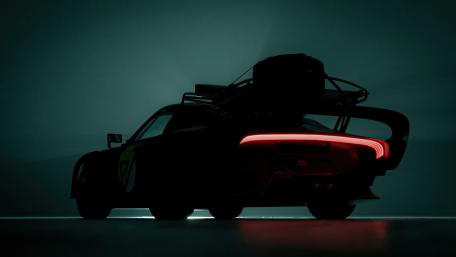 Futuristic Porsche 935 in Dark Ambiance wallpaper