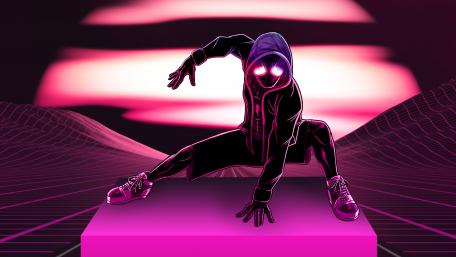 Neon Spiderman wallpaper