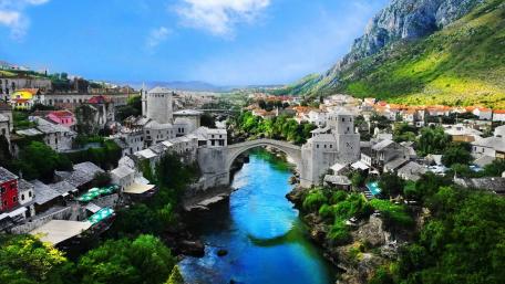 Mostar's Old World Charm in 4K wallpaper