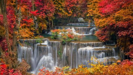 Huai Mae Khamin Waterfall wallpaper