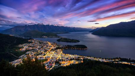 Skyline Queenstown from Bob's peak wallpaper